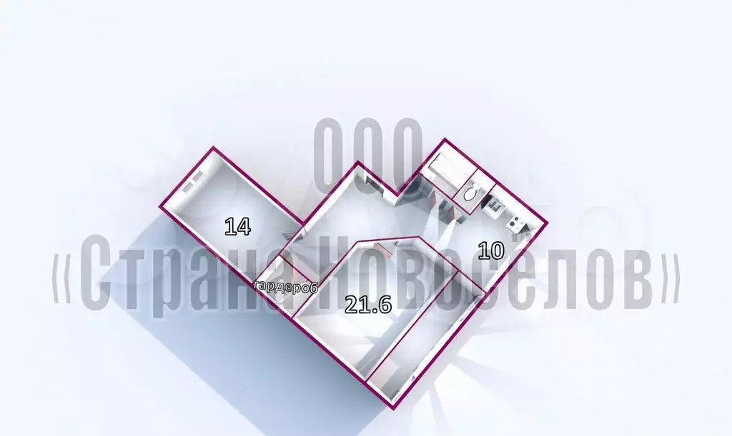 2-к. квартира, 73,8 м, 1/9 эт. - Фото 0