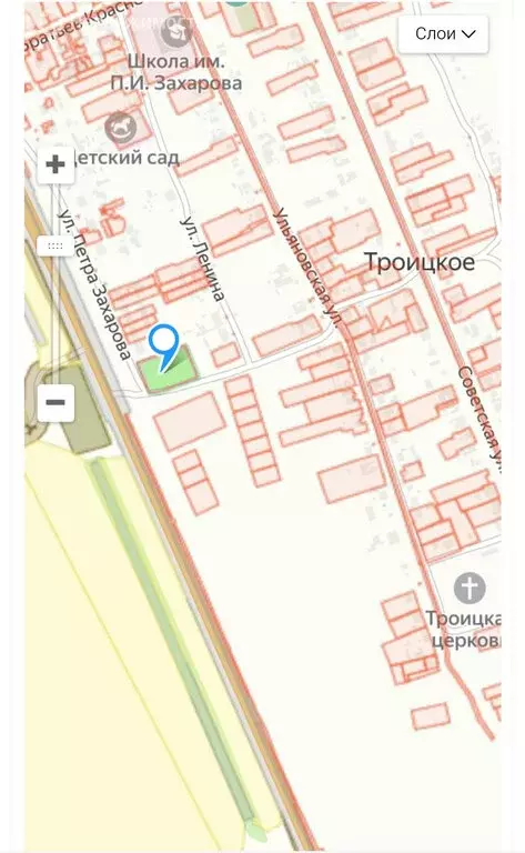 Участок в село Троицкое, улица Петра Захарова (44.76 м) - Фото 0