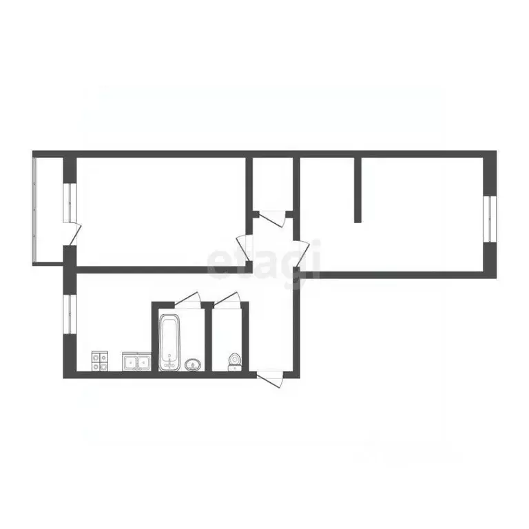 2-к кв. Камчатский край, Петропавловск-Камчатский ул. Пономарева, 2 ... - Фото 2