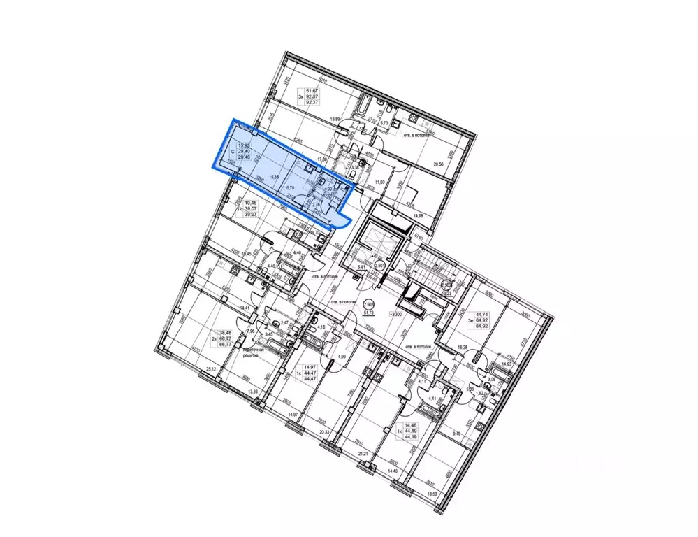 Студия Санкт-Петербург Ремесленная ул., 15 (29.4 м) - Фото 1