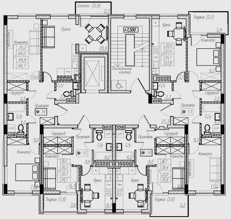 2-к кв. Калининградская область, Пионерский  (64.9 м) - Фото 2