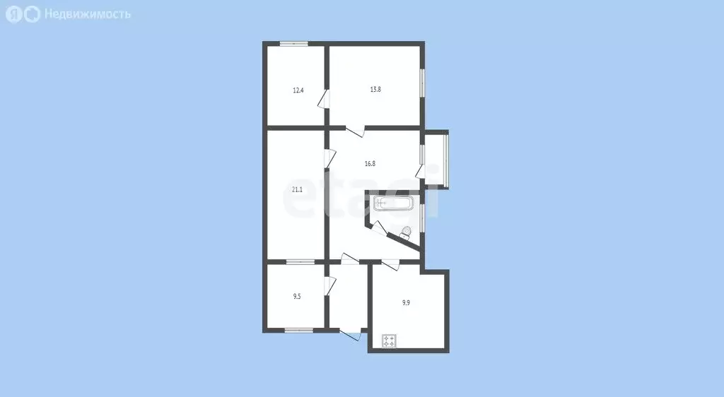 Дом в Черкесск, Октябрьская улица (110 м) - Фото 0