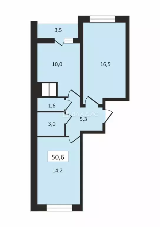 2-к кв. Ленинградская область, Мурино Всеволожский район, ул. ... - Фото 2