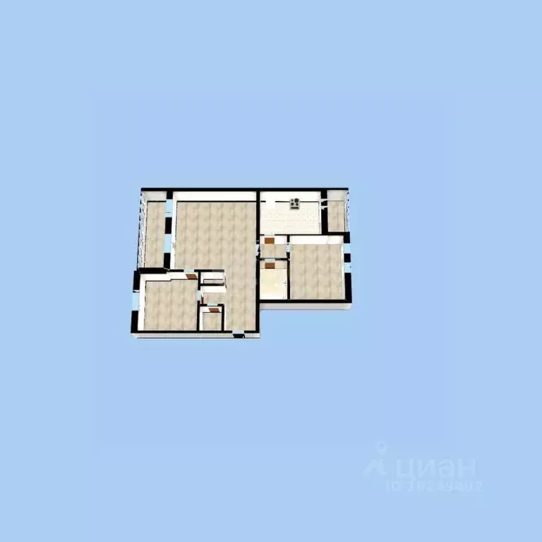 3-к кв. Башкортостан, Уфа ул. Цюрупы, 145 (100.2 м) - Фото 2