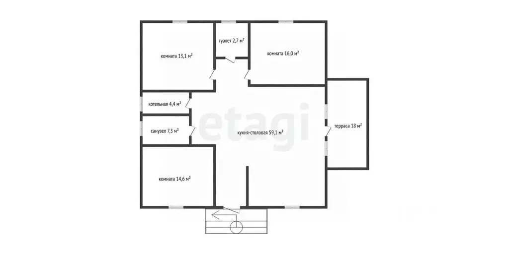 Дом в Адыгея, Майкоп городской округ, Гавердовский хут. ул. Апрельская ... - Фото 2