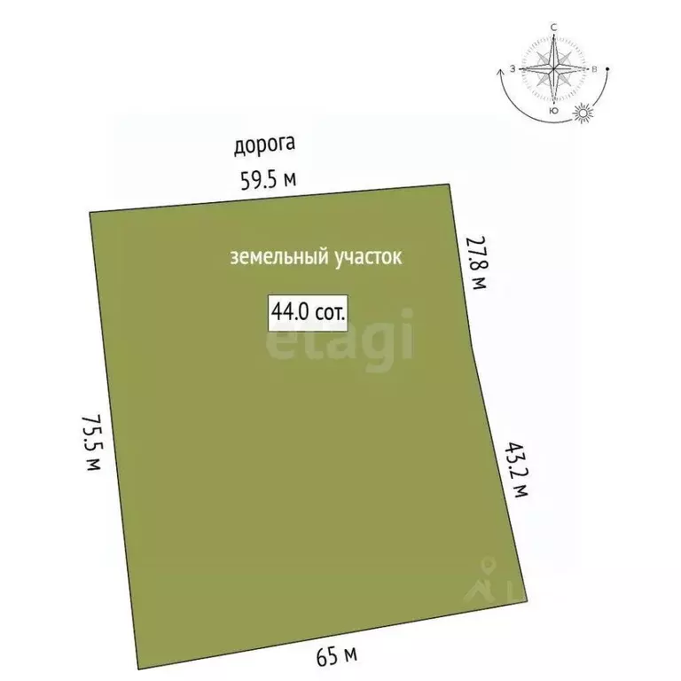 Участок в Ростовская область, Семикаракорский район, Кочетовское ... - Фото 2