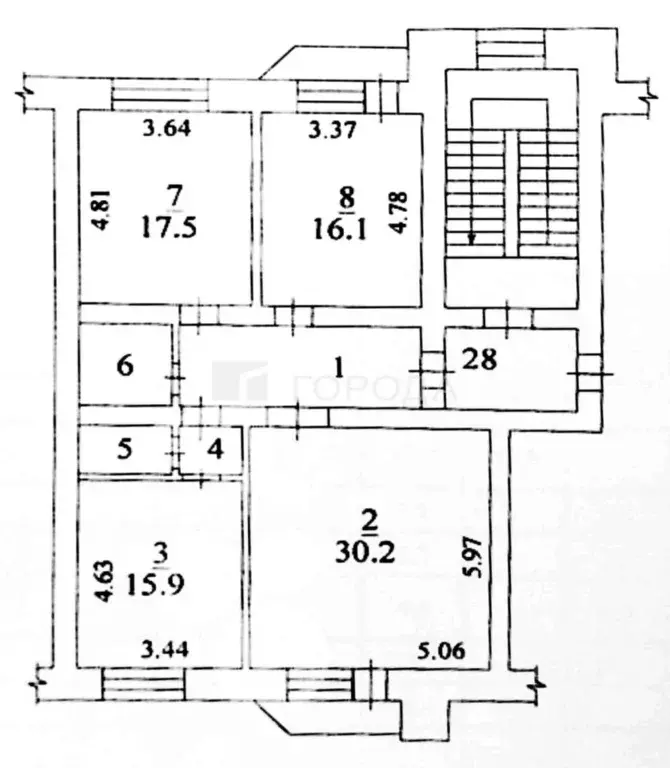 3-к кв. Новосибирская область, Бердск Большевистская ул., 53 (98.3 м) - Фото 1