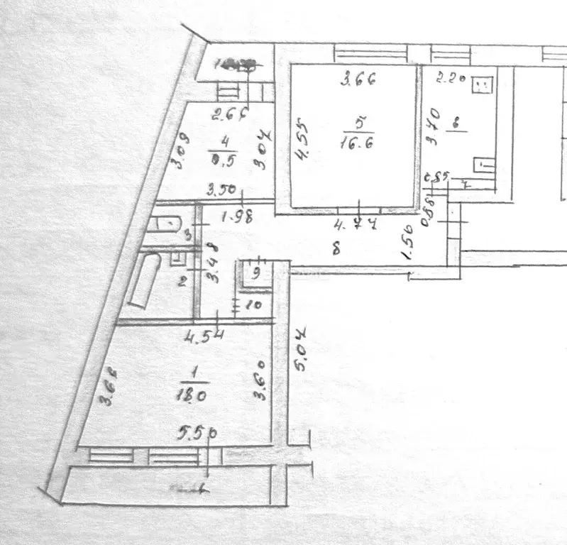 3-к кв. Калужская область, Обнинск ул. Энгельса, 34 (73.7 м) - Фото 2