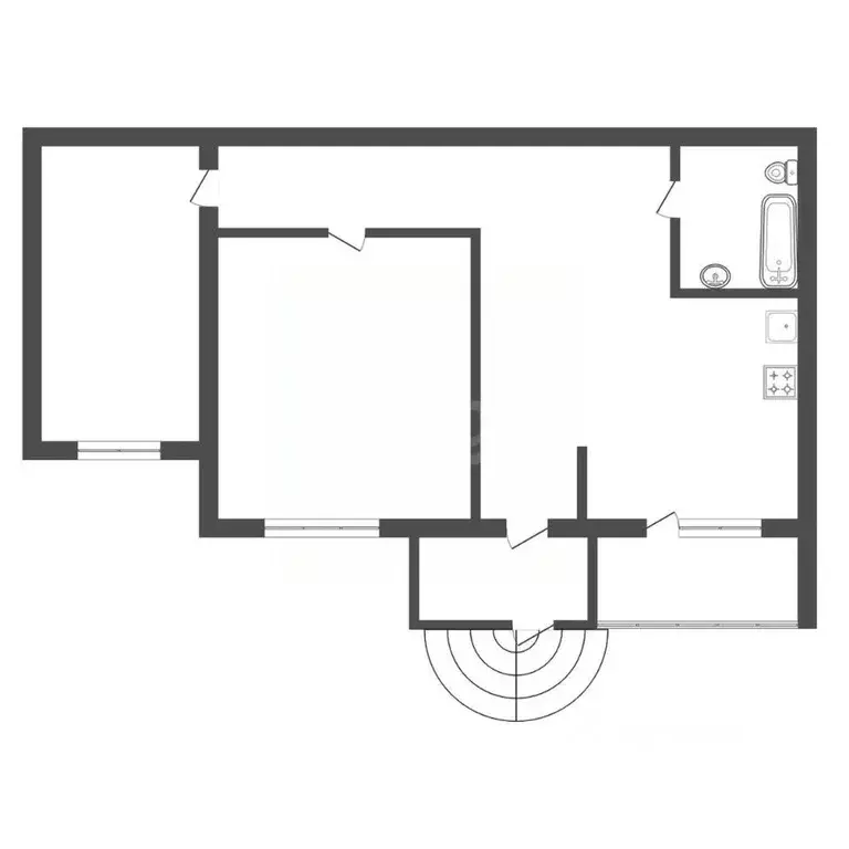 2-к кв. Амурская область, Благовещенск Пролетарская ул., 102/1 (80.0 ... - Фото 2