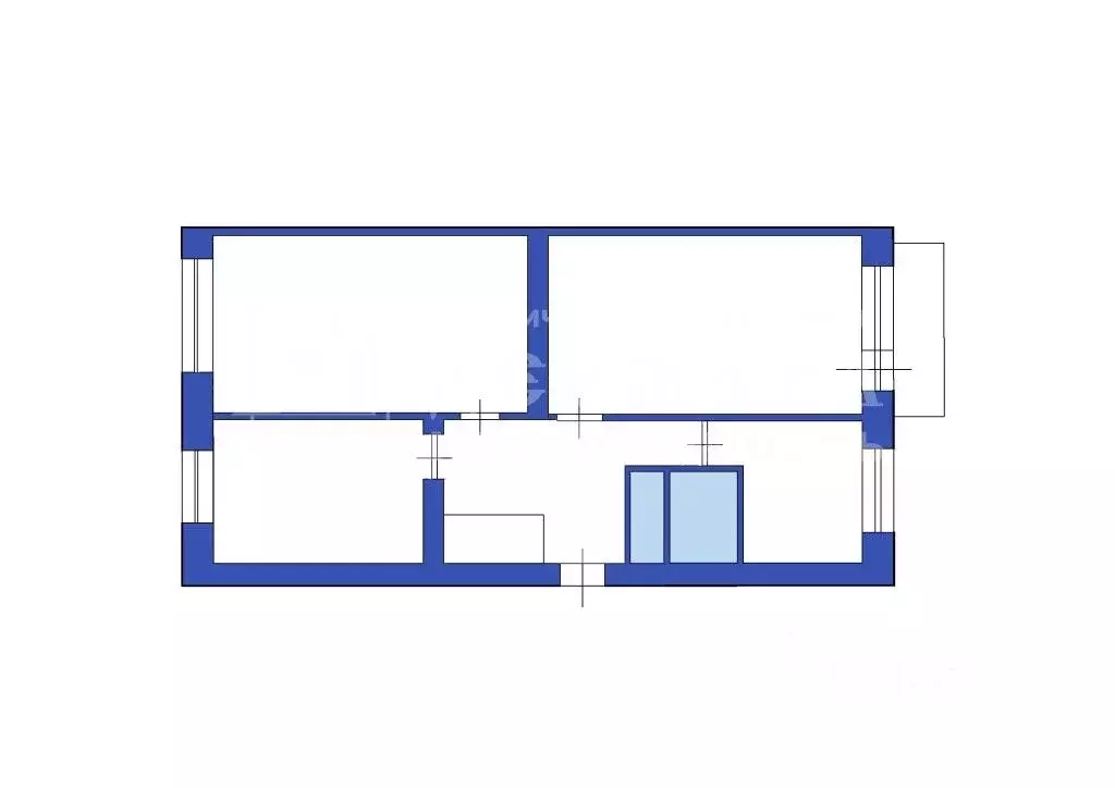 3-к кв. Кемеровская область, Кемерово Октябрьский просп., 60 (61.0 м) - Фото 2
