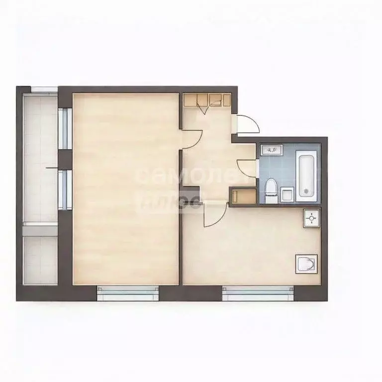 1-к кв. Приморский край, Находка Нахимовская ул., 37 (35.7 м) - Фото 2