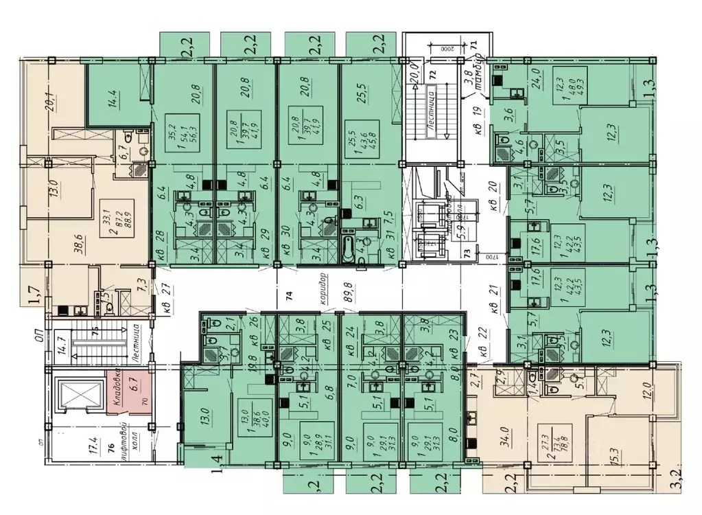 1-к кв. Ставропольский край, Ессентуки Озеро жилой комплекс (40.0 м) - Фото 2