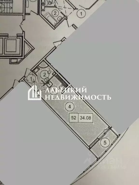 Студия Краснодарский край, Сочи ул. Ленина, 298Бк5 (30.7 м) - Фото 2