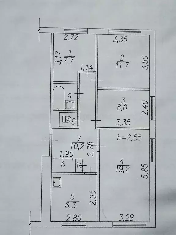 4-к кв. Кемеровская область, Новокузнецк ул. Тольятти, 41 (70.0 м) - Фото 0