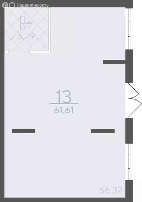 Офис (61.61 м) - Фото 2
