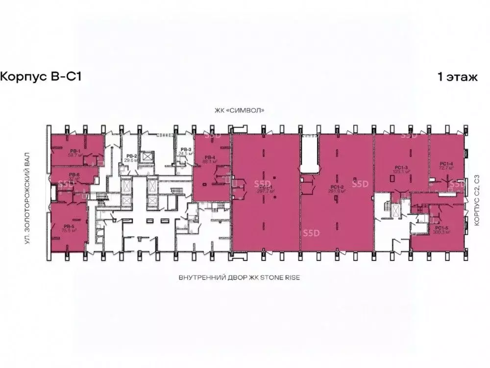 Торговая площадь в Москва ул. Золоторожский Вал, 11С1 (37 м) - Фото 1