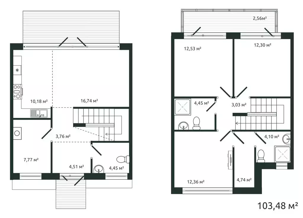 Дом в посёлок Ленинское, Советская улица, 2 (103.48 м) - Фото 1