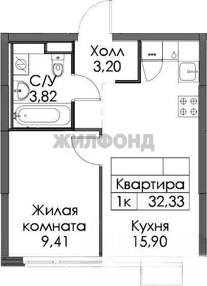 1-комнатная квартира: городской посёлок Новоселье, Красносельское ... - Фото 0