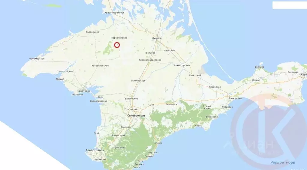 Участок в Крым, Первомайский район, с. Гришино ул. Гагарина, 15 (13.0 ... - Фото 1