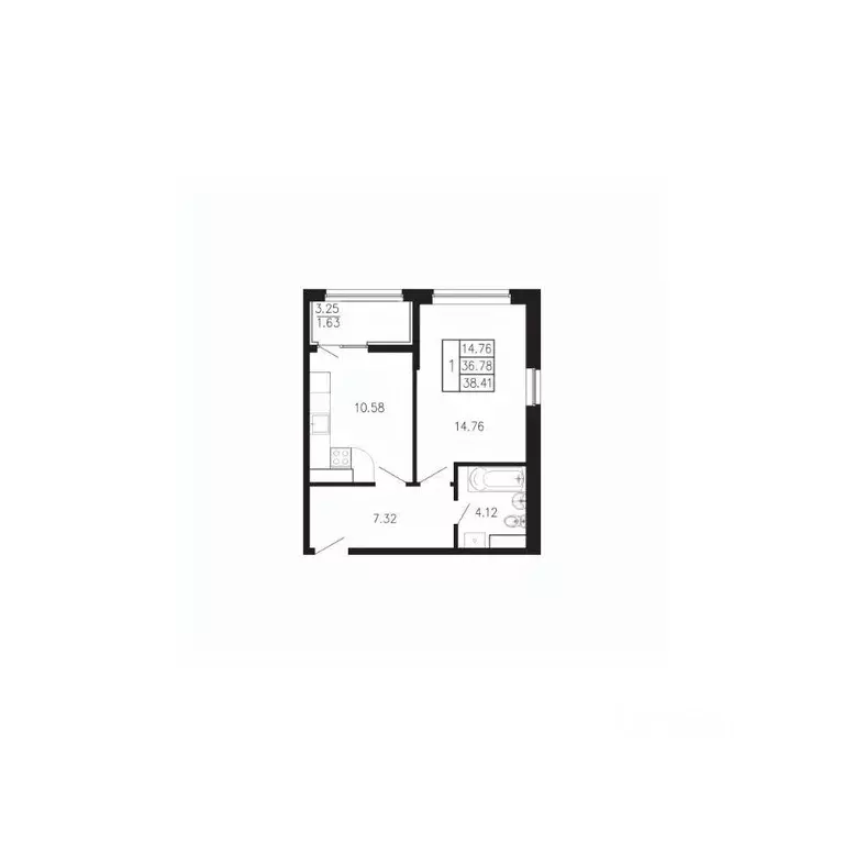 1-к кв. Крым, Феодосия муниципальный округ, Приморский пгт Просторы ... - Фото 1