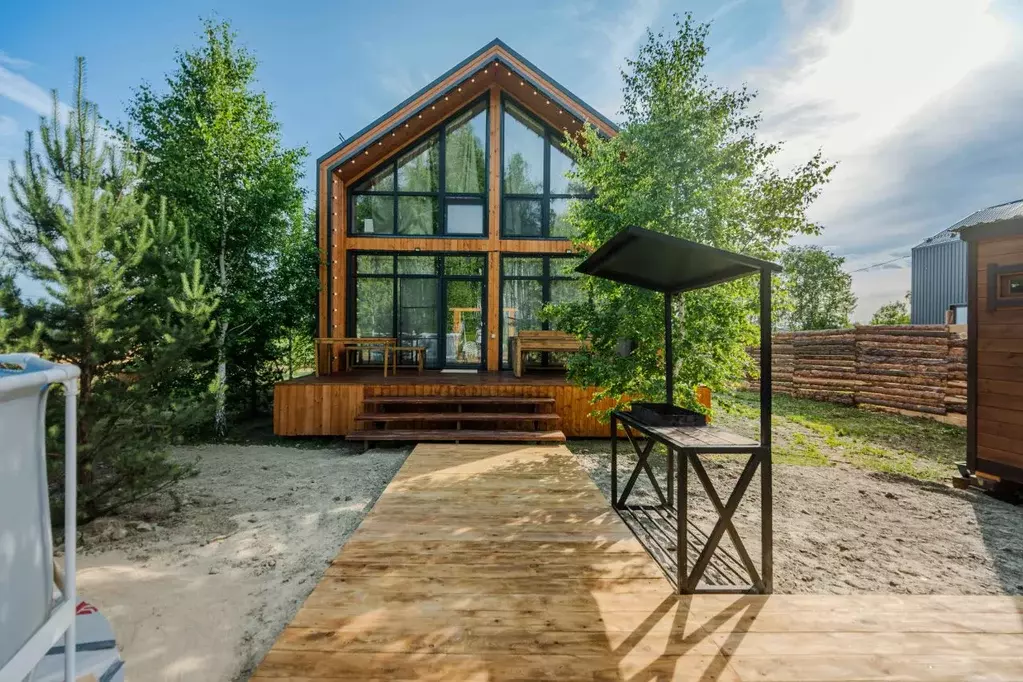 Дом в Челябинская область, Сосновский район, Полетаевское с/пос, д. ... - Фото 1