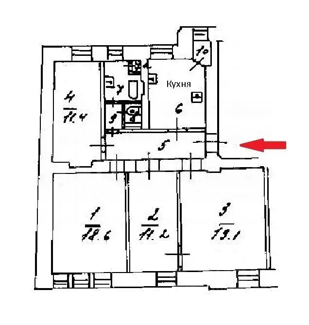 4-к кв. Москва Новокузнецкая ул, 30с1 (81.9 м) - Фото 1