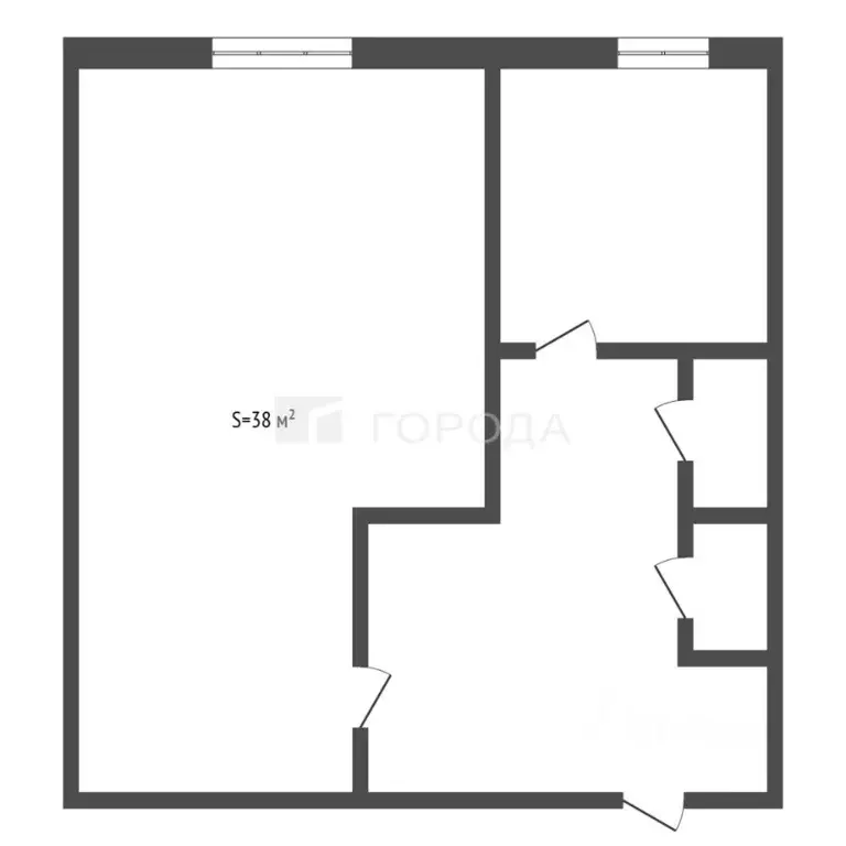 1-к кв. Кемеровская область, Прокопьевск Союзная ул., 79 (38.0 м) - Фото 2