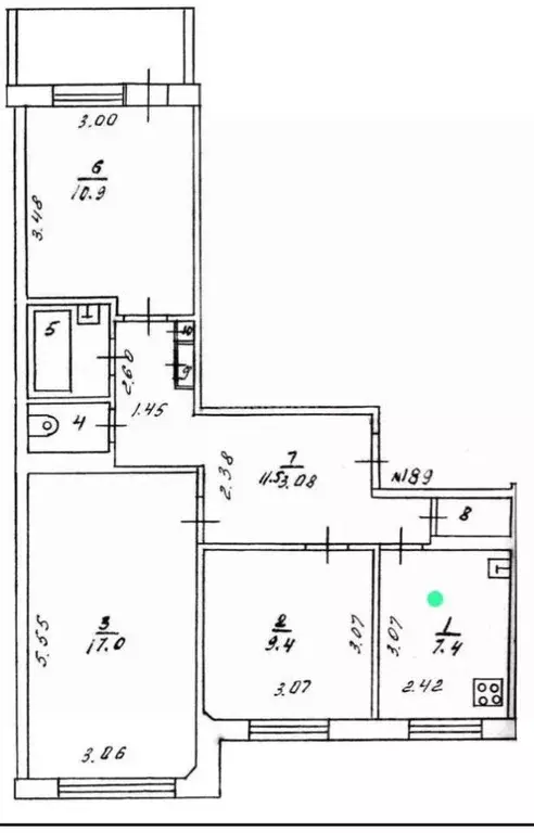 3-к кв. Кировская область, Киров просп. Строителей, 46 (61.4 м) - Фото 1