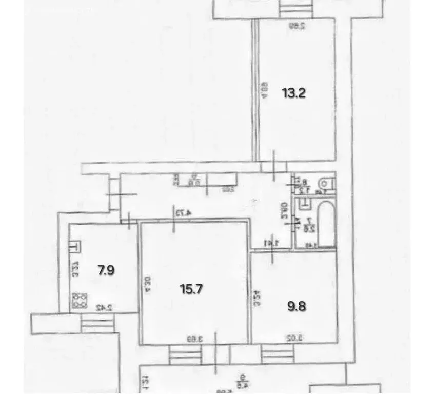 3-комнатная квартира: Казань, улица Голубятникова, 22 (61.4 м) - Фото 0