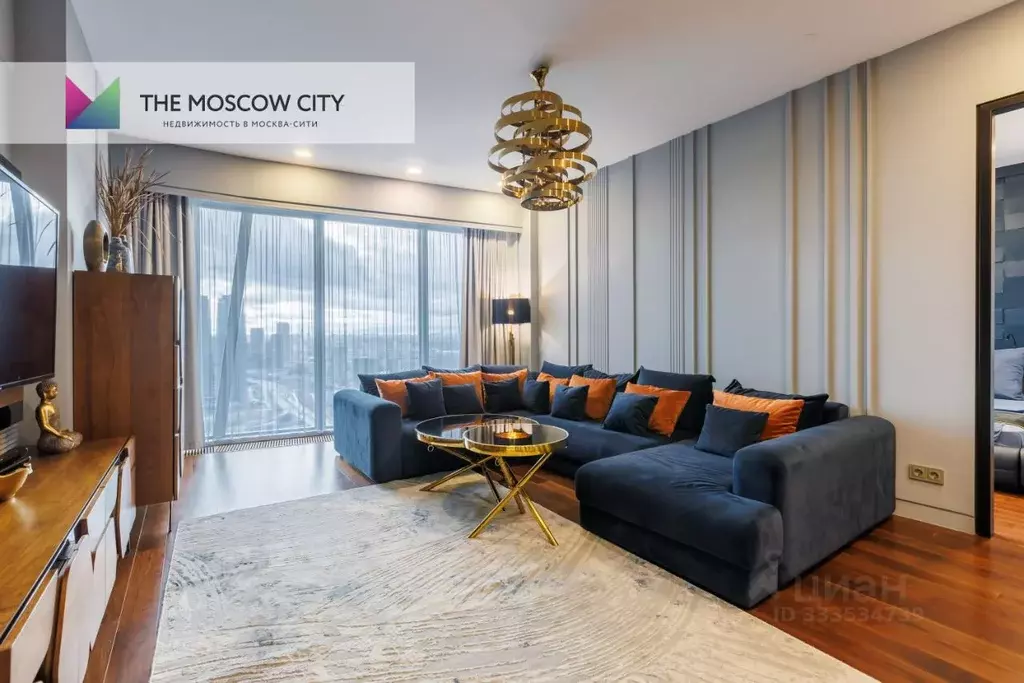 2-к кв. Москва 1-й Красногвардейский проезд, 21с2 (88.0 м) - Фото 1