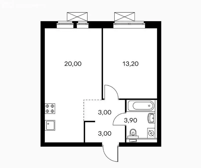 1-комнатная квартира: Котельники, Сосновая улица, 5к1 (43 м) - Фото 1