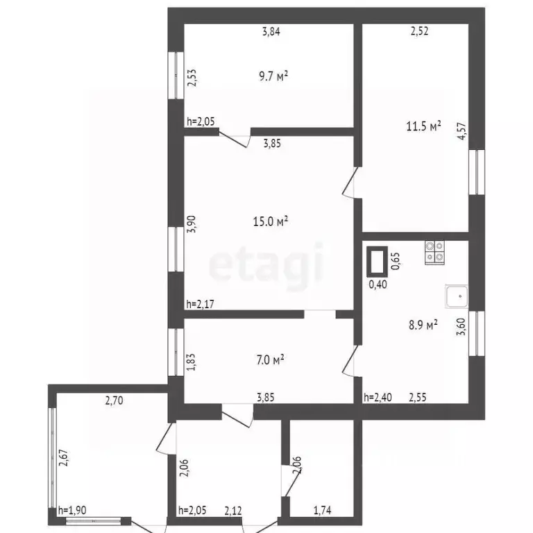 Дом в Брянская область, Брянск Славянская ул., 3 (86 м) - Фото 1