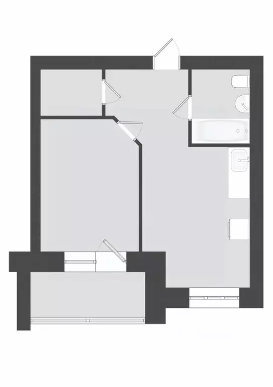 1-к кв. Коми, Сыктывкар ул. Свободы, 19 (41.7 м) - Фото 2