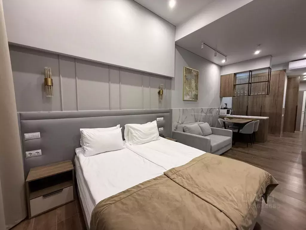 Студия Краснодарский край, Сочи Светлана мкр, ул. Учительская, 5 (32.0 ... - Фото 1