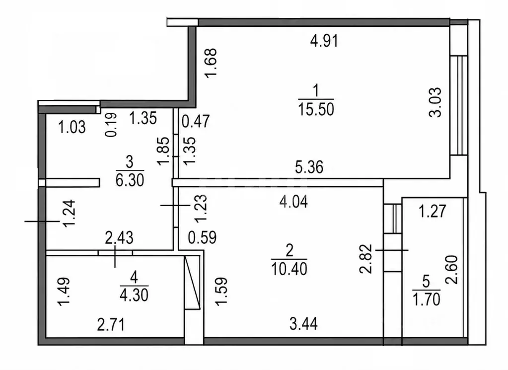 1-к кв. Чувашия, Чебоксары бул. Солнечный, 10 (36.5 м) - Фото 2
