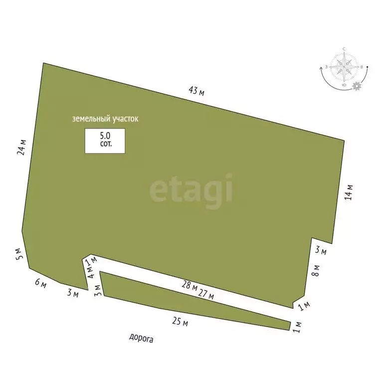 Дом в село Ярково, улица Строителей (47.5 м) - Фото 1