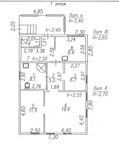 Дом в Кемеровская область, Новокузнецк Магнитогорская ул., 12 (49 м) - Фото 2