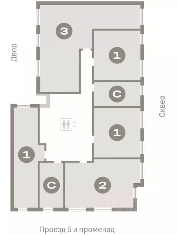 1-к кв. Свердловская область, Екатеринбург Академический мкр, 19-й ... - Фото 2