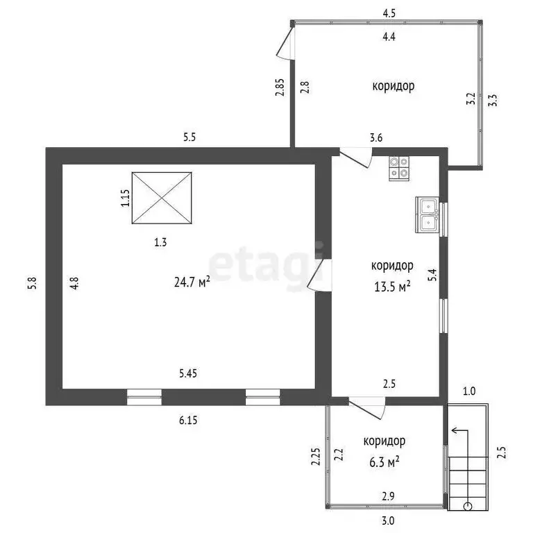 Дом в Болховский район, Михнёвское сельское поселение, деревня Бушнева ... - Фото 1