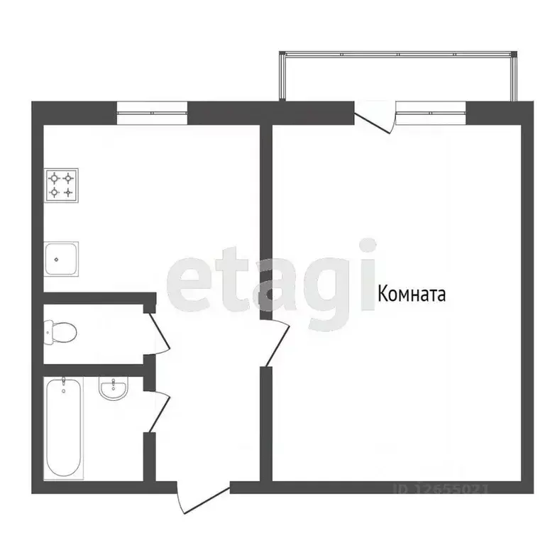 1-к кв. Костромская область, Кострома ул. Северной Правды, 29 (33.3 м) - Фото 2