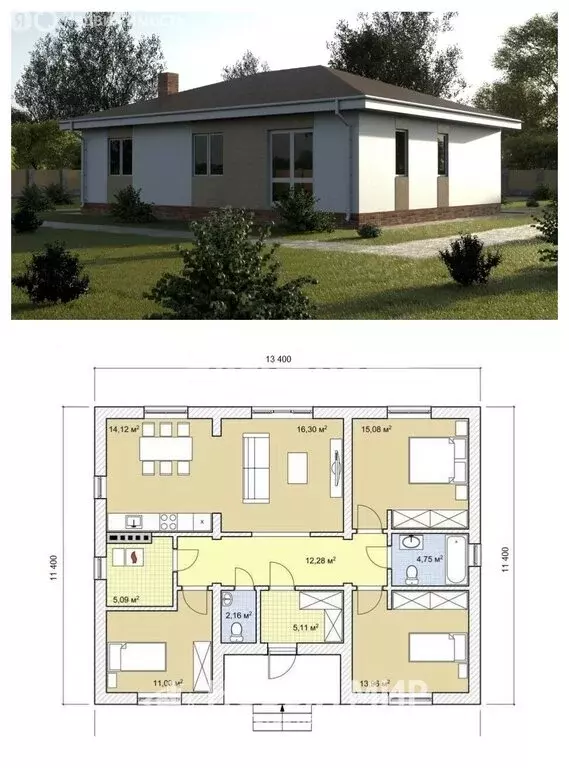 Дом в Бор, жилой район Боталово-4 (130 м) - Фото 2