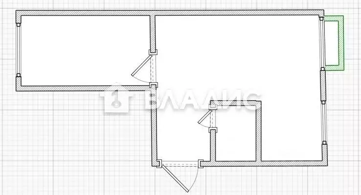 2-к кв. Пензенская область, Пенза ул. Набережная реки Мойки, 7 (45.0 ... - Фото 2