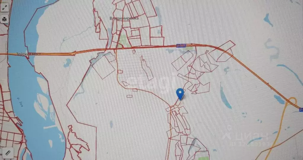 Участок в Амурская область, Благовещенский район, с. Владимировка  ... - Фото 1