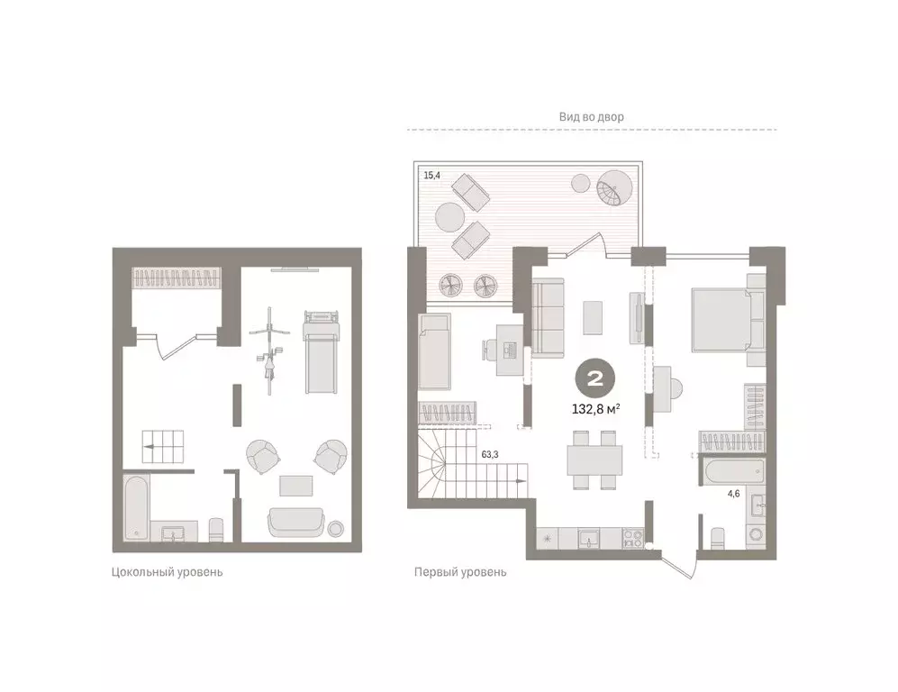 1-комнатная квартира: Тюмень, Причальная улица, 5 (139.13 м) - Фото 1