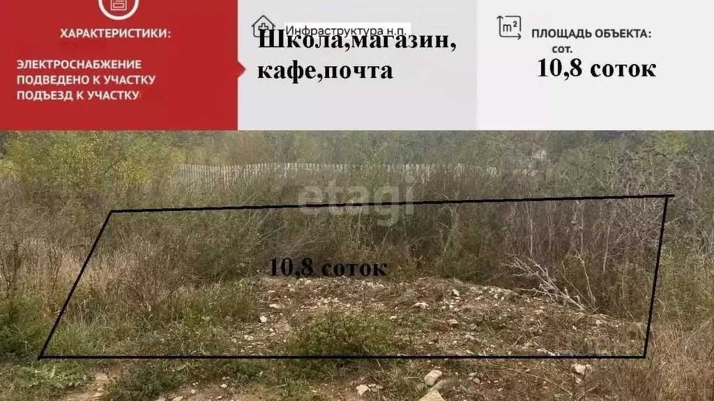 Участок в Крым, Белогорский район, с. Земляничное  (10.8 сот.) - Фото 0