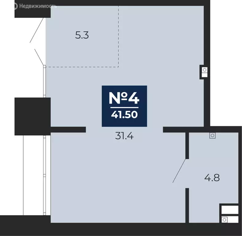 Помещение свободного назначения (41.5 м) - Фото 1