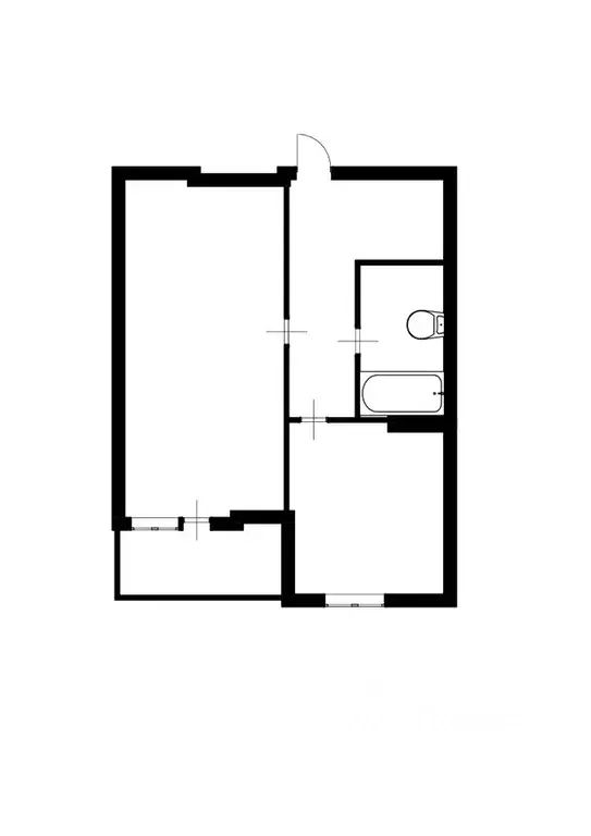 1-к кв. Севастополь просп. Октябрьской Революции, 48 (41.9 м) - Фото 2