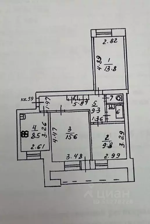 3-к кв. Кировская область, Киров Северная Набережная ул., 5 (65.2 м) - Фото 0