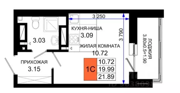 Студия Ростовская область, Ростов-на-Дону Нефтекачка кв-л, Октябрь ... - Фото 0