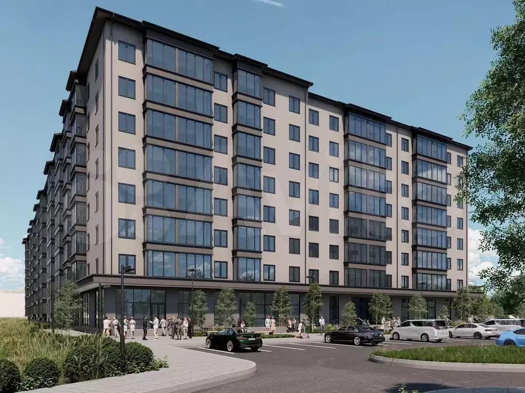 1-к. квартира, 35,7 м, 1/8 эт. - Фото 0